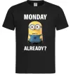 Чоловіча футболка Monday already Чорний Чоловіча футболка Monday already Чорний фото