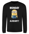 Свитшот Monday already Черный фото