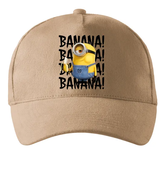 Кепка Міньйон Banana Песочный фото
