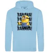 Чоловіча толстовка (худі) Міньйон Banana Блакитний фото