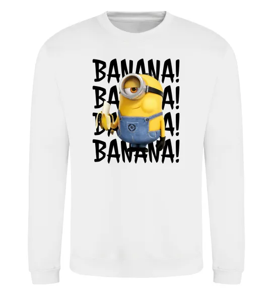 Свитшот Міньйон Banana Белый фото