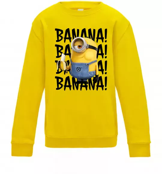 Детский Свитшот Міньйон Banana Солнечно желтый фото