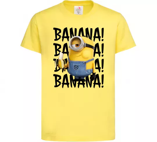 Дитяча футболка Міньйон Banana Лимонний фото
