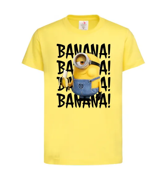 Детская футболка Міньйон Banana Лимонный фото
