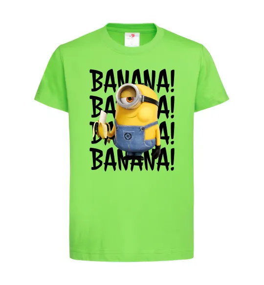 Детская футболка Міньйон Banana Лаймовый фото