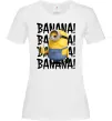 Женская футболка Міньйон Banana Белый фото