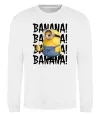 Світшот Міньйон Banana Білий фото