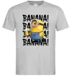 Чоловіча футболка Міньйон Banana Сірий фото