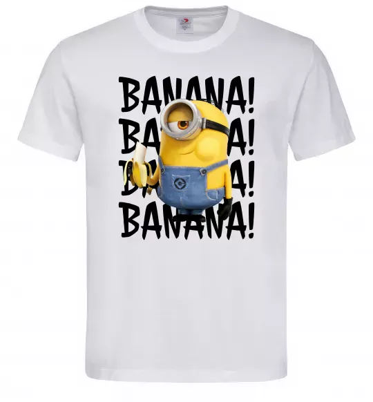 Чоловіча футболка Міньйон Banana Білий фото