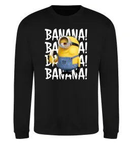Світшот Міньйон Banana Чорний фото