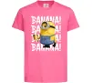 Дитяча футболка Міньйон Banana Яскраво-рожевий фото
