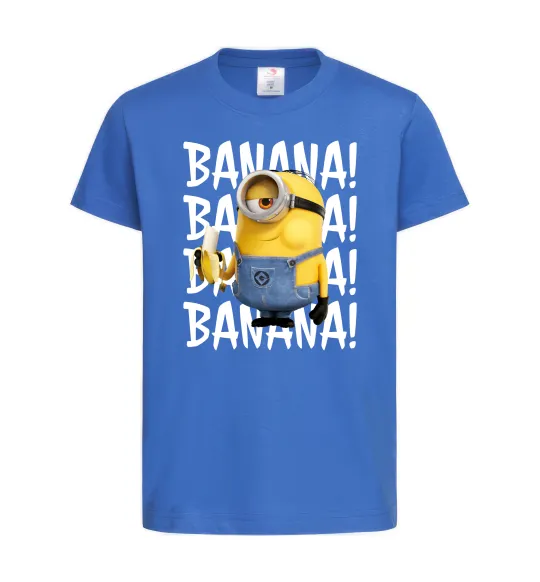 Детская футболка Міньйон Banana Ярко-синий фото