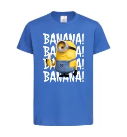 Дитяча футболка Міньйон Banana Яскраво-синій фото