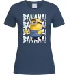 Женская футболка Міньйон Banana Темно-синий фото