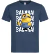 Чоловіча футболка Міньйон Banana Темно-синій фото