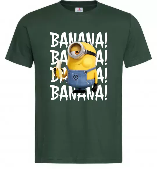 Чоловіча футболка Міньйон Banana Темно-зелений фото