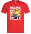 Чоловіча футболка Міньйон Banana Червоний фото