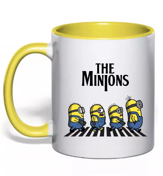Чашка с цветной ручкой The Minions Солнечно желтый фото