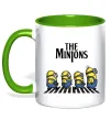 Чашка с цветной ручкой The Minions Лаймовый фото
