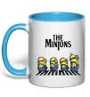 Чашка с цветной ручкой The Minions Голубой фото