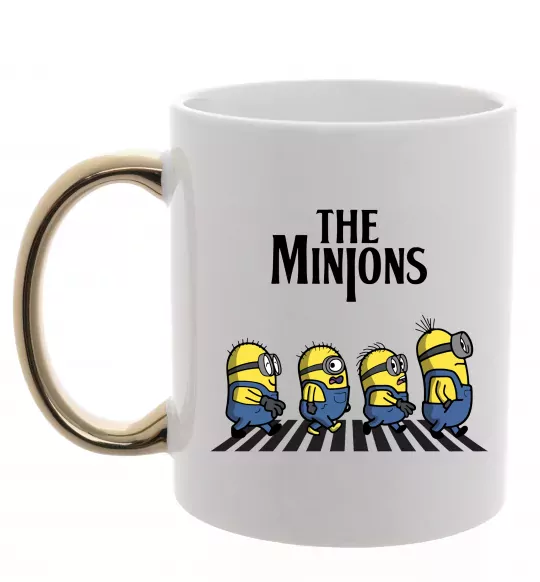 Чашка с цветной ручкой The Minions Золото фото