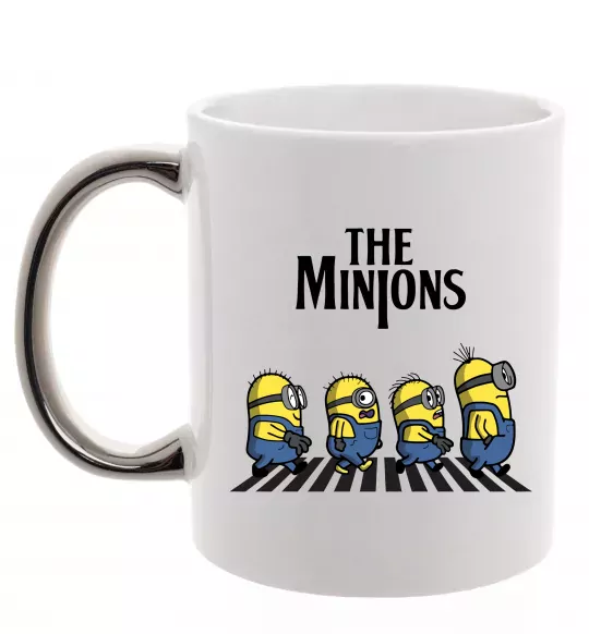 Чашка с цветной ручкой The Minions Серебро фото