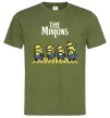 Мужская футболка The Minions Оливковый фото