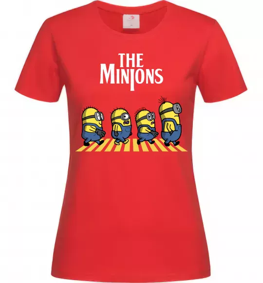 Жіноча футболка The Minions Червоний фото