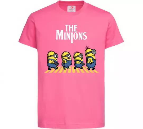 Дитяча футболка The Minions Яскраво-рожевий фото