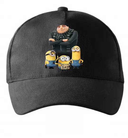 Кепка Dad №1 Minions Чорний фото