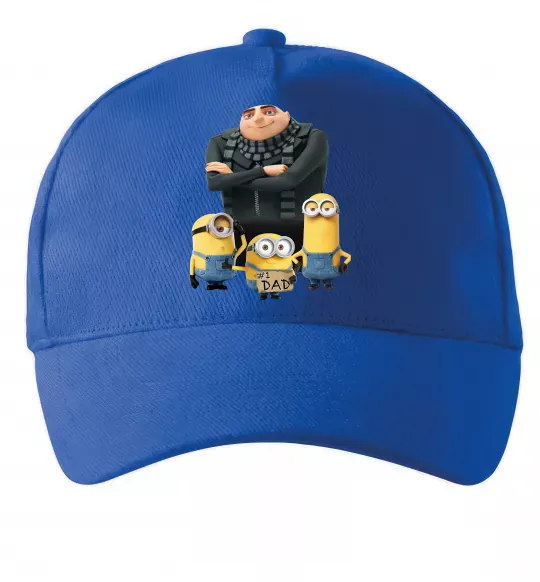 Кепка Dad №1 Minions Яскраво-синій фото