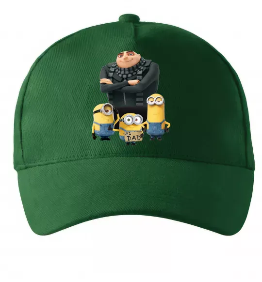 Кепка Dad №1 Minions Темно-зелений фото