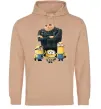 Чоловіча толстовка (худі) Dad №1 Minions Пісочний фото
