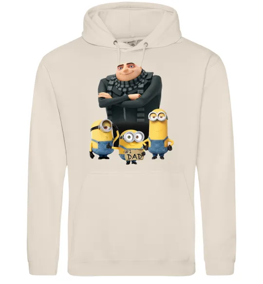 Мужская толстовка (худи) Dad №1 Minions Таш фото