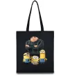 Еко-сумка Dad №1 Minions Чорний фото