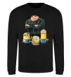 Світшот Dad №1 Minions Чорний фото