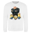 Світшот Dad №1 Minions Білий фото