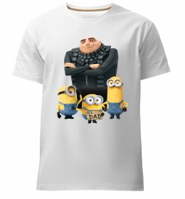 Мужская премиум футболка Dad №1 Minions