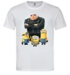 Мужская футболка Dad №1 Minions Белый Мужская футболка Dad №1 Minions Белый фото