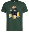 Мужская футболка Dad №1 Minions Темно-зеленый Мужская футболка Dad №1 Minions Темно-зеленый фото