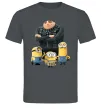 Мужская футболка Dad №1 Minions Графит Мужская футболка Dad №1 Minions Графит фото