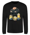 Світшот Dad №1 Minions Чорний фото