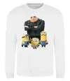 Світшот Dad №1 Minions Білий фото