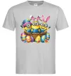 Мужская футболка Великодні міньйони Серый фото