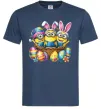 Мужская футболка Великодні міньйони Темно-синий фото