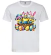 Мужская футболка Великодні міньйони Белый фото