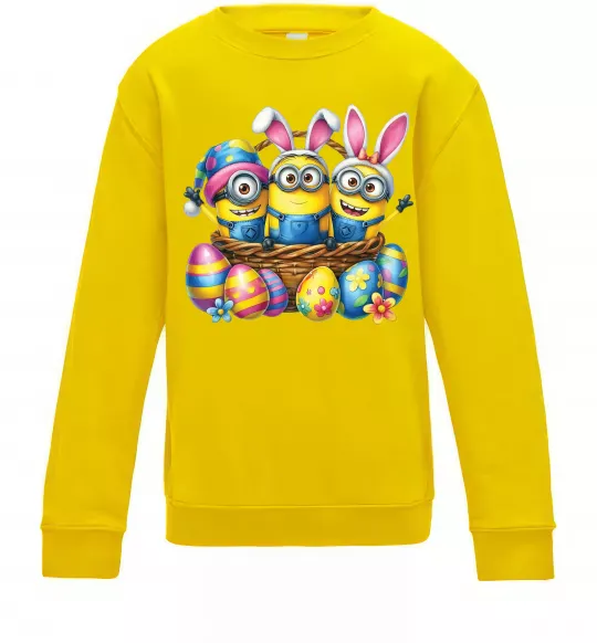 Детский Свитшот Великодні міньйони Солнечно желтый фото