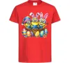 Детская футболка Великодні міньйони Красный фото