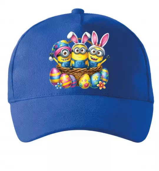 Кепка Великодні міньйони Ярко-синий фото