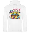 Женская толстовка (худи) Великодні міньйони Белый фото